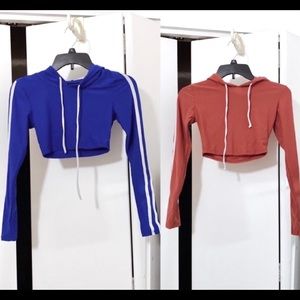 FASHIONNOVA 2 crop hoodies